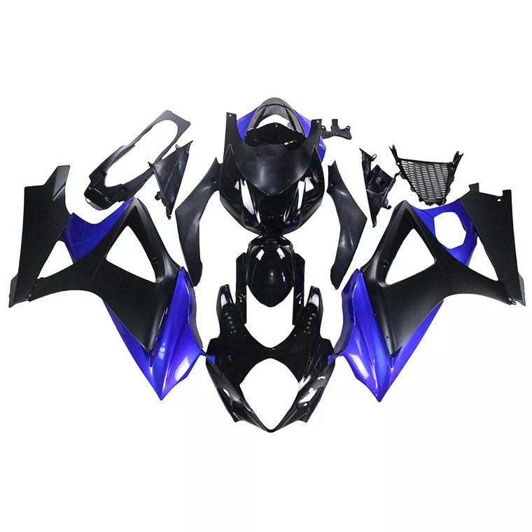 NT Fairing Fit for Suzuki 2007-2008 GSXR 1000 N068- Black Blue | ABS Injection, US Stock