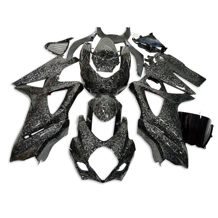 NT Aftermarket Injection ABS Plastic Fairing Fit for GSXR 1000 2007-2008 Forged Carbon Fiber Look S02