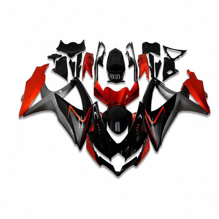 NT Fairing Fit for Suzuki 2008-2010 GSXR600/750 N006- Black Orange Gray | ABS Injection, US Stock
