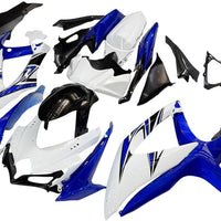 NT Aftermarket Injection ABS Plastic Fairing Fit for GSXR 600/750 2008-2010 White Blue N108