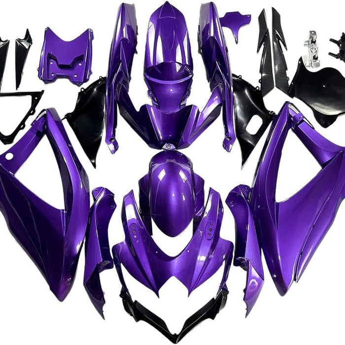 US STOCK NT Aftermarket Injection ABS Plastic Fairing Fit for GSXR 600/750 2008-2010 Purple N109 Available in CA