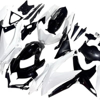 US STOCK NT Aftermarket Injection ABS Plastic Fairing Fit for GSXR 600/750 2008-2010 White Black N111 Available in CA