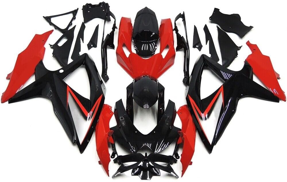 NT Fairing Fit for Suzuki 2008-2010 GSXR600/750 N113- Red Black | ABS Injection