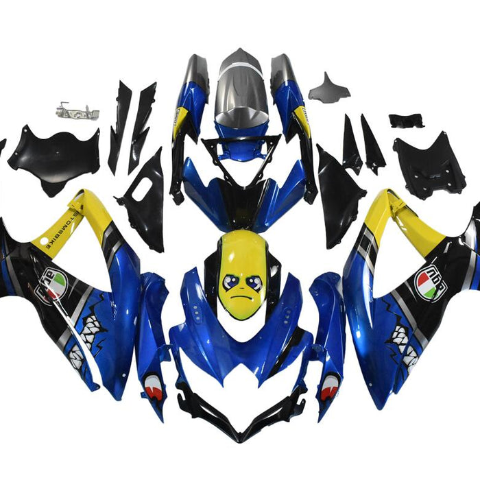 NT Aftermarket Injection ABS Plastic Fairing Fit for GSXR 600/750 2008-2010 Shark N100
