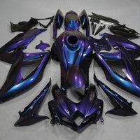 NT Aftermarket Injection ABS Plastic Fairing Fit for GSXR 600/750 2008-2010 Purple Blue Chameleon U102