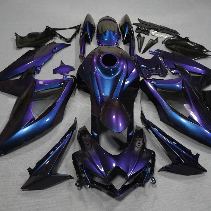 NT Aftermarket Injection ABS Plastic Fairing Fit for GSXR 600/750 2008-2010 Purple Blue Chameleon U102