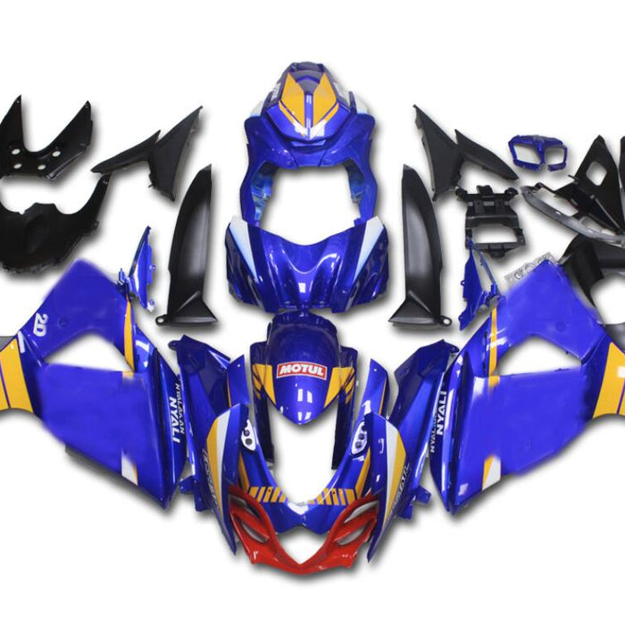 NT Injection Kit Blue Fairing ABS Set Fit for  2009-2016 GSXR 1000 N067