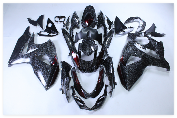 NT Injection Custom Fairing Kit Fit for  2009-2016 GSXR 1000 Forged Carbon Painted with Maroon N9984
