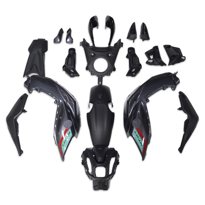 US STOCK NT Gray Red Fairing Fit for Yamaha 2021 2022 2023 2024 MT-07 FZ07 MT07 Available in CA
