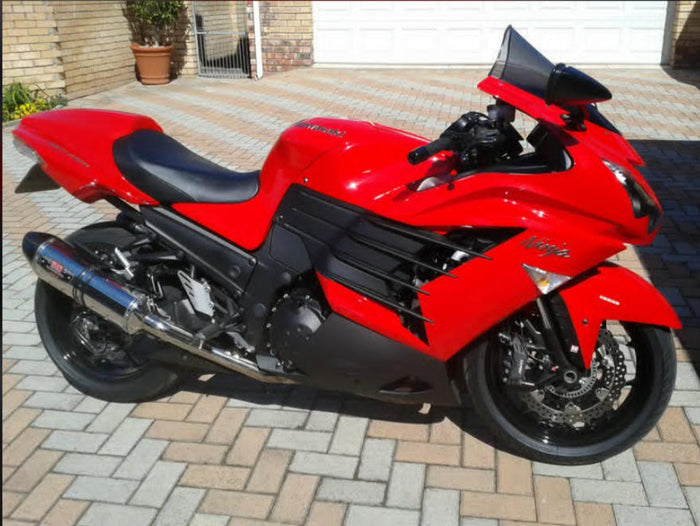 NT Aftermarket Injection ABS Plastic Fairing Fit for ZX14R 2006-2011 Red