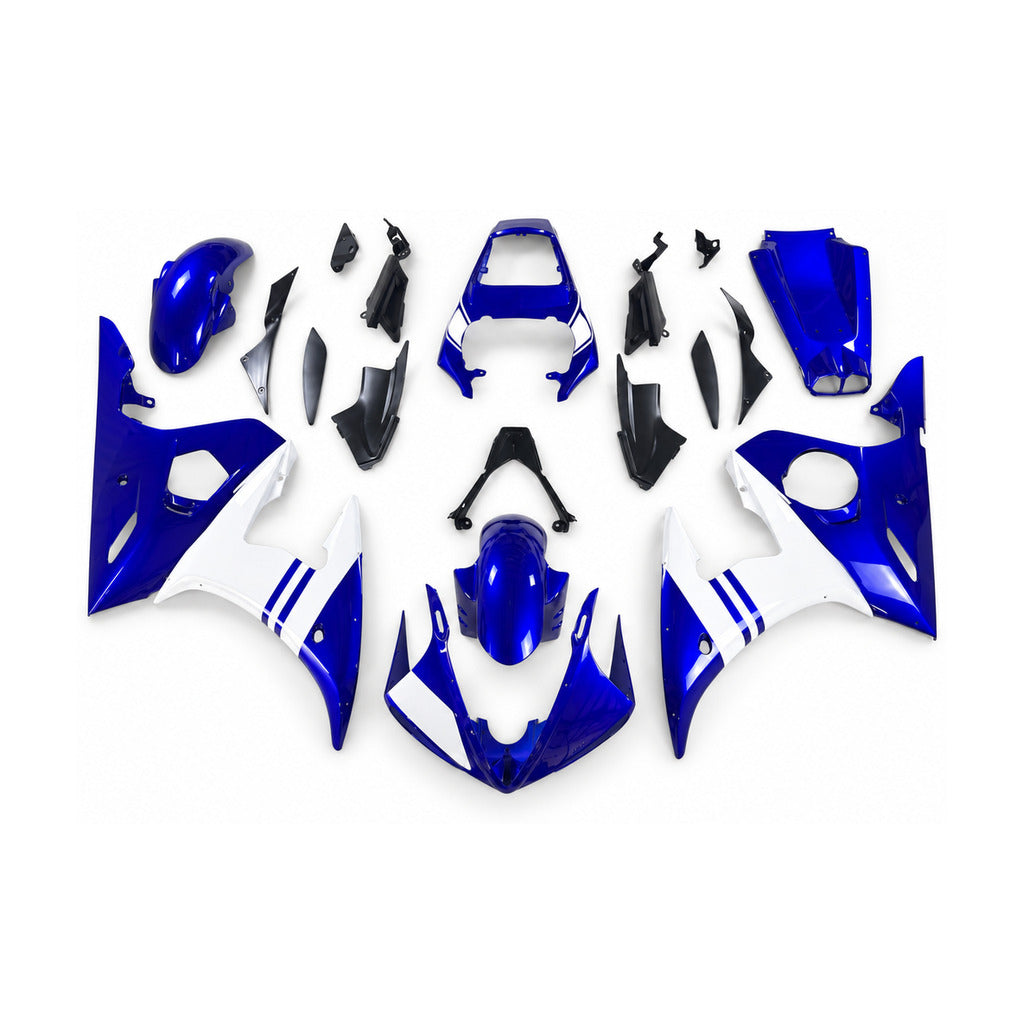 NT Fairing Fit for Yamaha 2003-2005 YZF-R6 N086- Blue Black | ABS Injection - 1