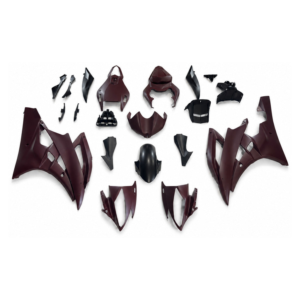 NT Fairing Fit for Yamaha 2006-2007 YZF-R6 N151- Burgundy Black | ABS Injection - 1