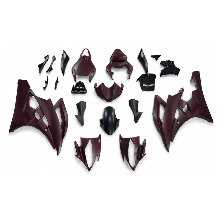NT Fairing Fit for Yamaha 2006-2007 YZF-R6 N151- Burgundy Black | ABS Injection