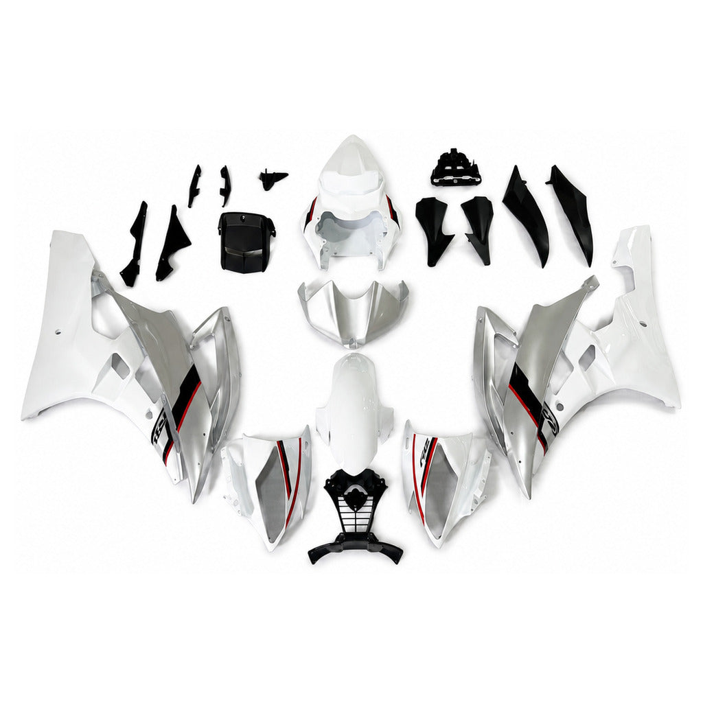 NT Fairing Fit for Yamaha 2006-2007 YZF-R6 N153- White Black | ABS Injection - 1