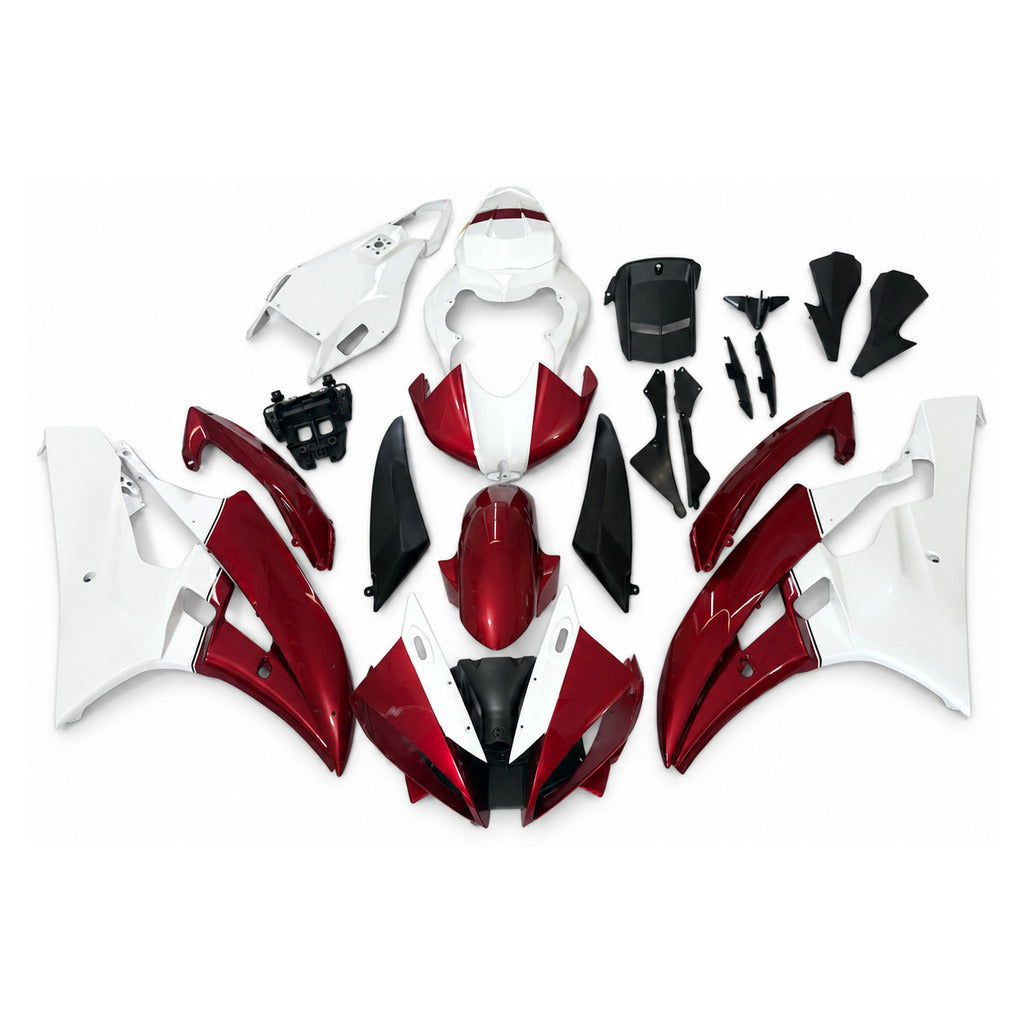 NT Fairing Fit for Yamaha 2006-2007 YZF-R6 N155- Burgundy Black | ABS Injection - 1
