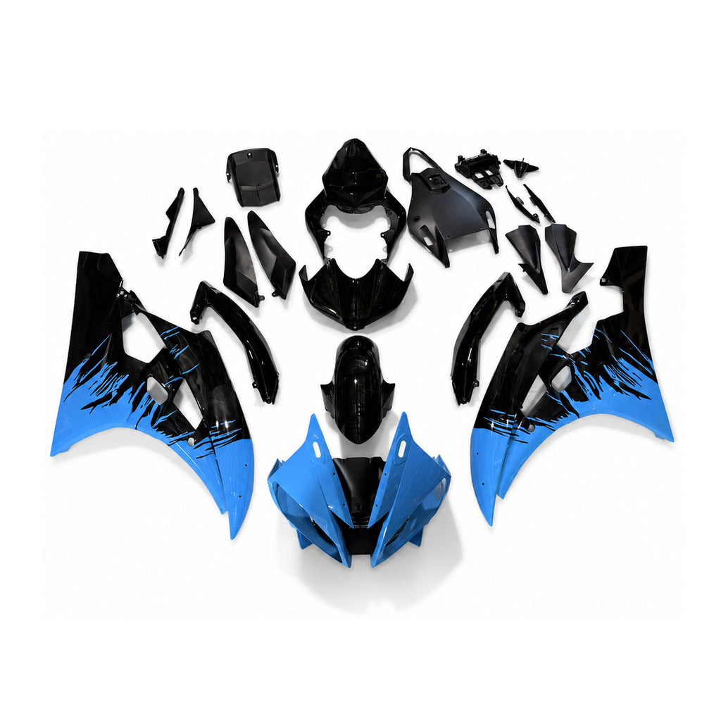 NT Fairing Fit for Yamaha 2006-2007 YZF-R6 N152- Blue Black | ABS Injection - 1