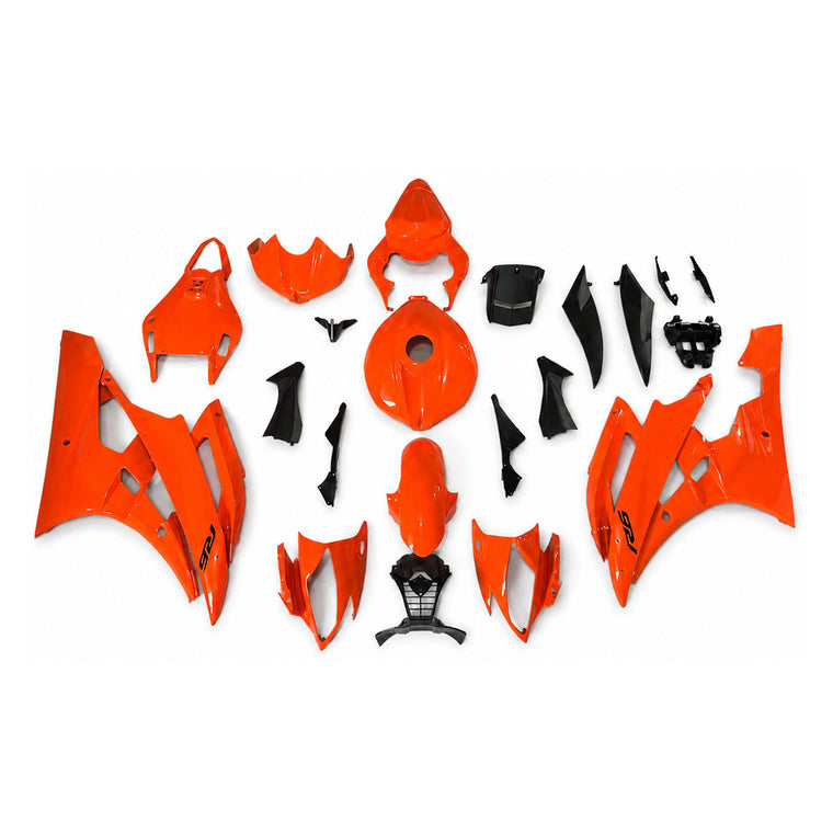 NT Fairing Fit for Yamaha 2006-2007 YZF-R6 N148- Orange Black | ABS Injection, US Stock