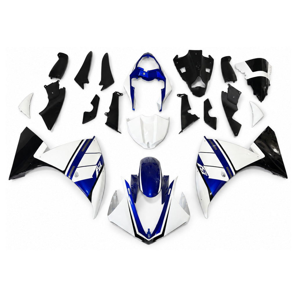 NT Fairing Fit for Yamaha 2009-2011 YZF-R1 N068- Blue White Black | ABS Injection - 1