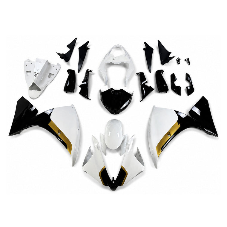 NT Fairing Fit for Yamaha 2012-2014 YZF-R1 N040- White Black Gold | ABS Injection