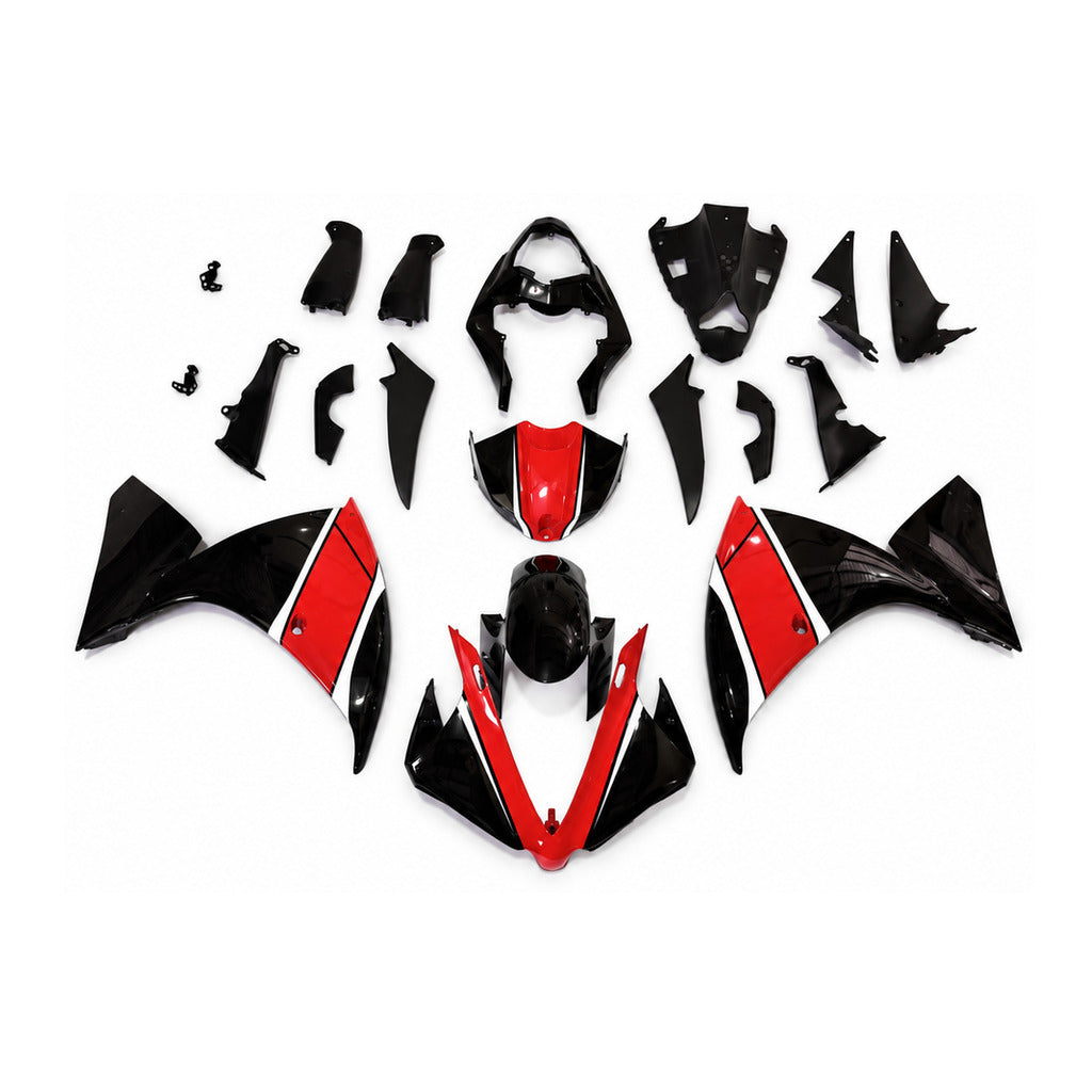 NT Fairing Fit for Yamaha 2012-2014 YZF-R1 N043- Red Black | ABS Injection - 1