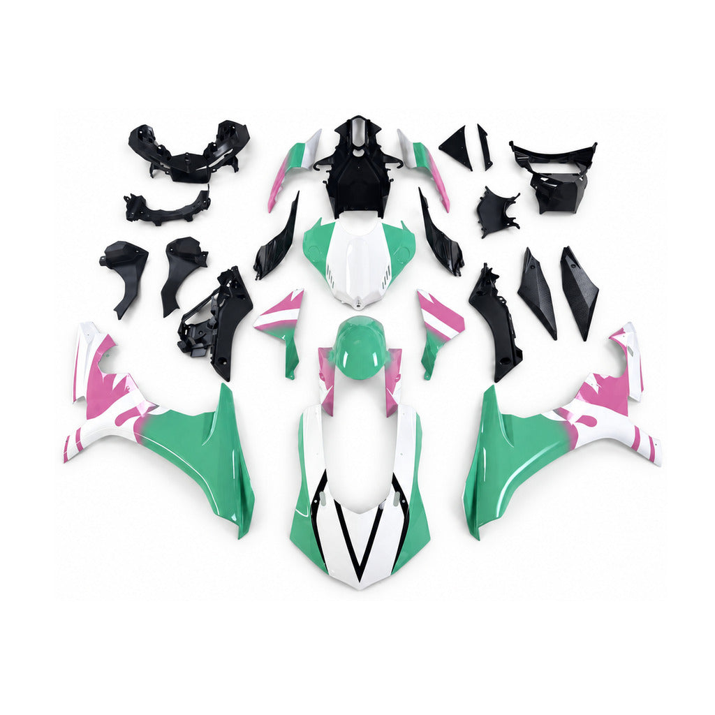 NT Fairing Fit for Yamaha 2015-2019 YZF-R1 N055- Green Pink Black | ABS Injection - 1