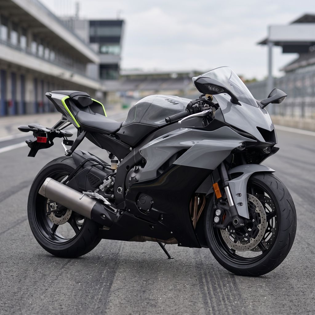 NT Fairing Fit for Yamaha 2017-2021 YZF-R6 N033- Gray Black Fluorescent Yellow | ABS Injection