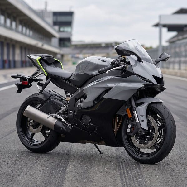 US STOCK NT Aftermarket Injection ABS Plastic Fairing Fit for YZF R6 2017-2023 Gray Black Fluorescent Yellow N033 Available in CA