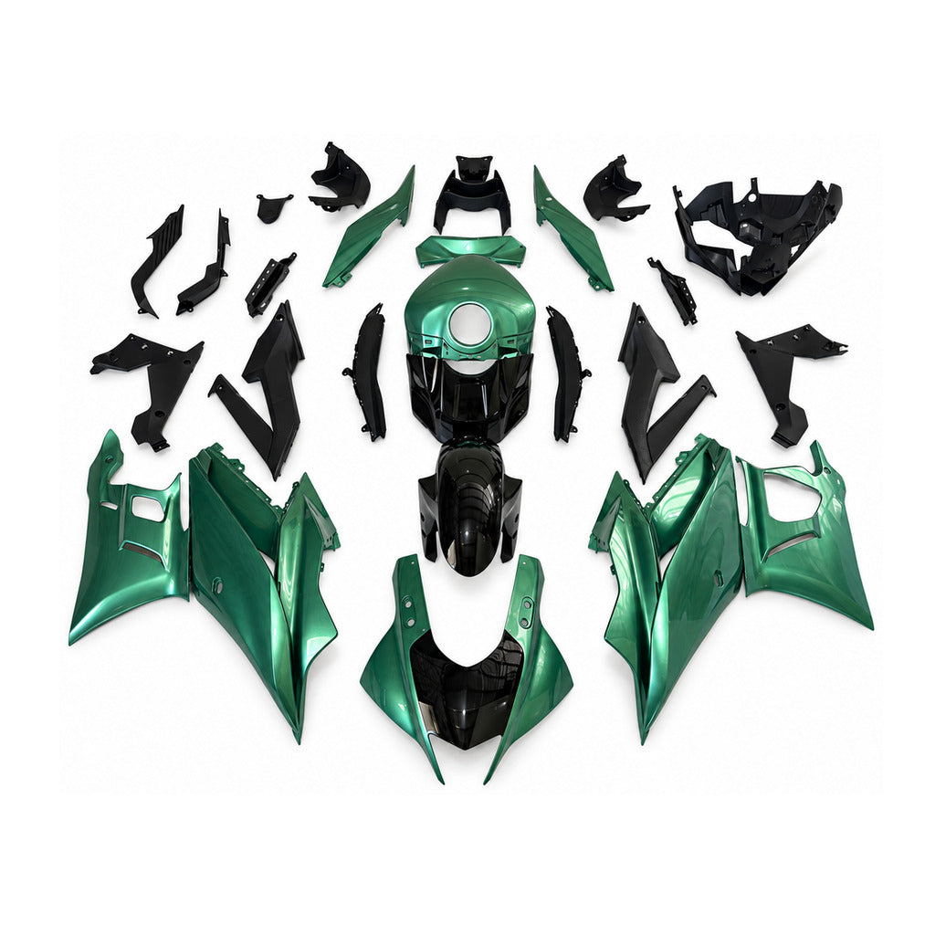 NT Fairing Fit for Yamaha 2019-2024 YZF-R25/YZF-R3 N040- Green Black | ABS Injection - 1