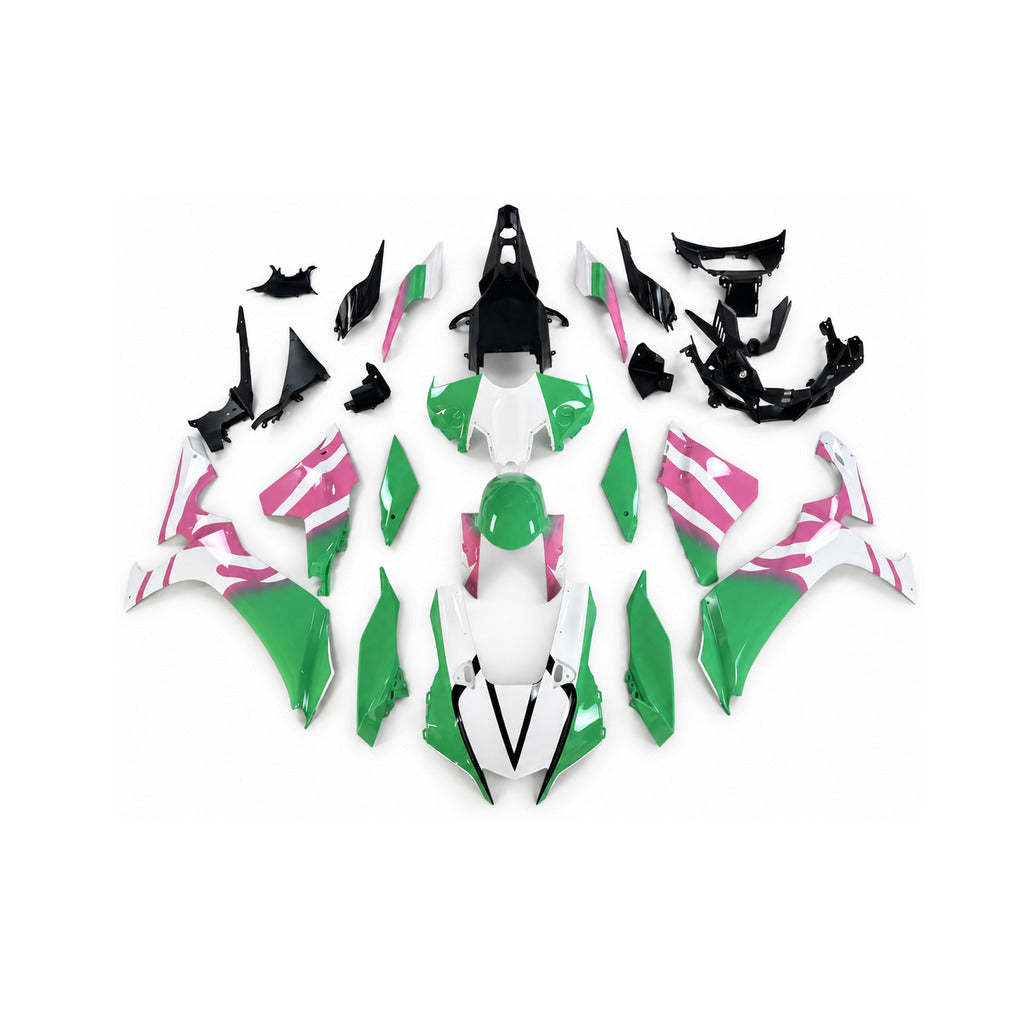 NT Fairing Fit for Yamaha 2020-2026 YZF-R1 N029- Green Pink Black | ABS Injection - 1