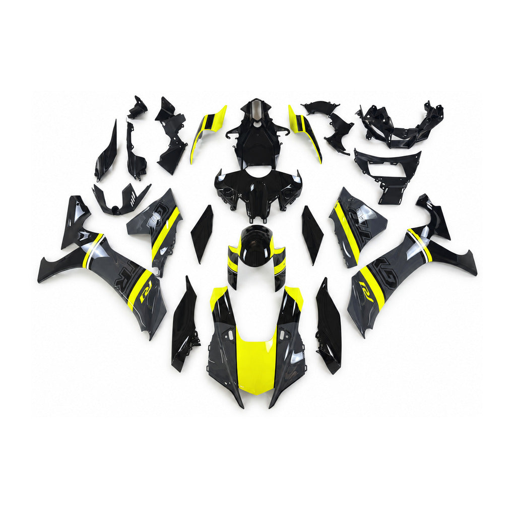 NT Fairing Fit for Yamaha 2020-2026 YZF-R1 N030- Fluorescent Blue Black | ABS Injection - 1