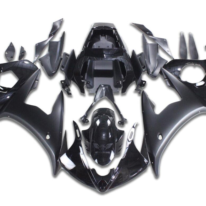 NT Aftermarket Injection ABS Plastic Fairing Fit for YZF R6 2003-2005 Black N009