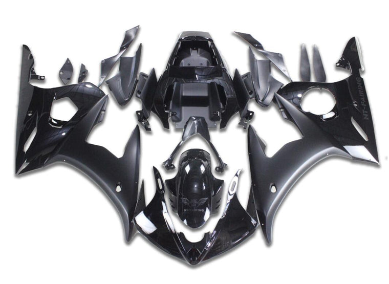 NT Fairing Fit for Yamaha 2003-2005 YZF-R6 N009- Black | ABS Injection, US Stock