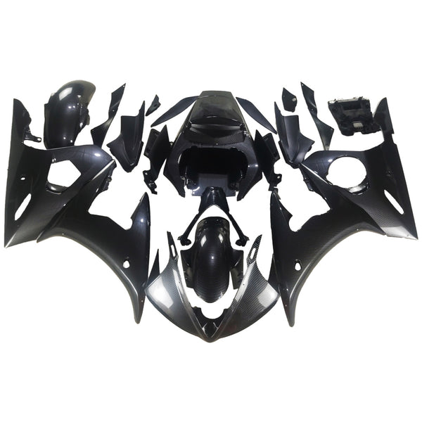 NT Aftermarket Injection ABS Plastic Fairing Kit Fit for YZF R6 2003-2005 Carbon Fiber Look S01