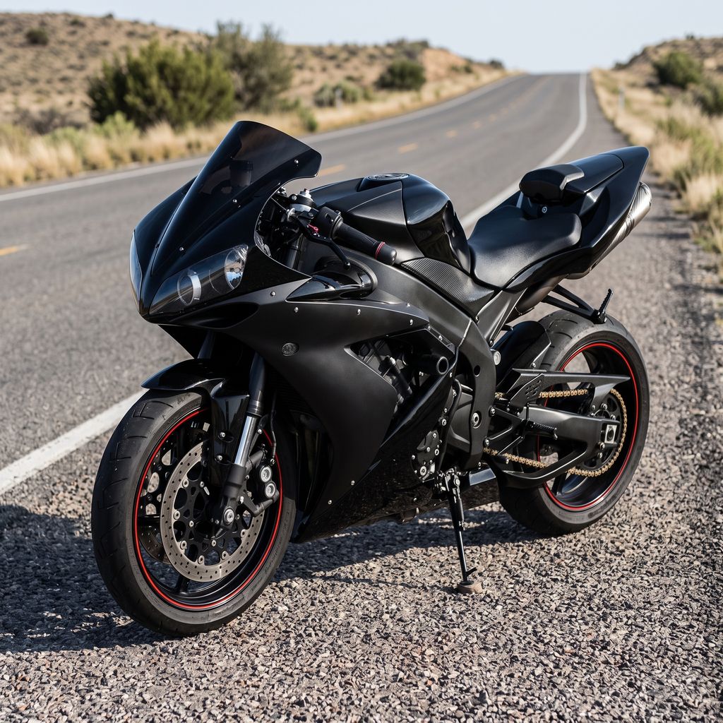 NT Fairing Fit for Yamaha 2004-2006 YZF-R1 N004- Glossy Matte Black | ABS Injection