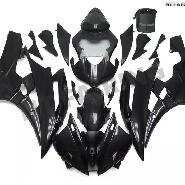 NT Aftermarket Injection ABS Plastic Fairing Fit for YZF R6 2006-2007 Glossy Black N077