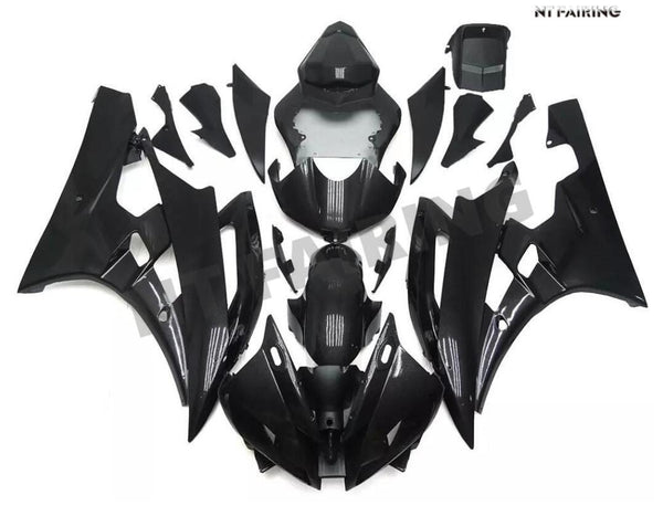 NT Aftermarket Injection ABS Plastic Fairing Fit for YZF R6 2006-2007 Glossy Black N077