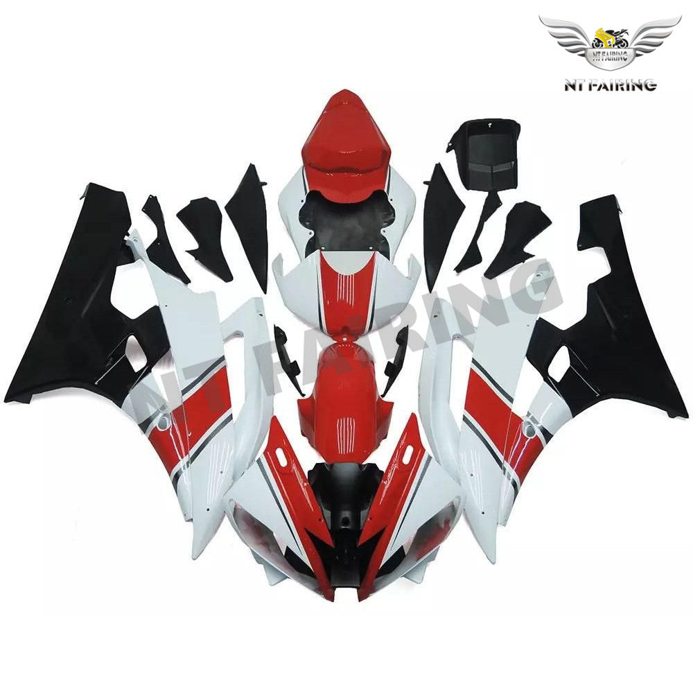NT Fairing Fit for Yamaha 2006-2007 YZF-R6 N091- Red White Black | ABS Injection