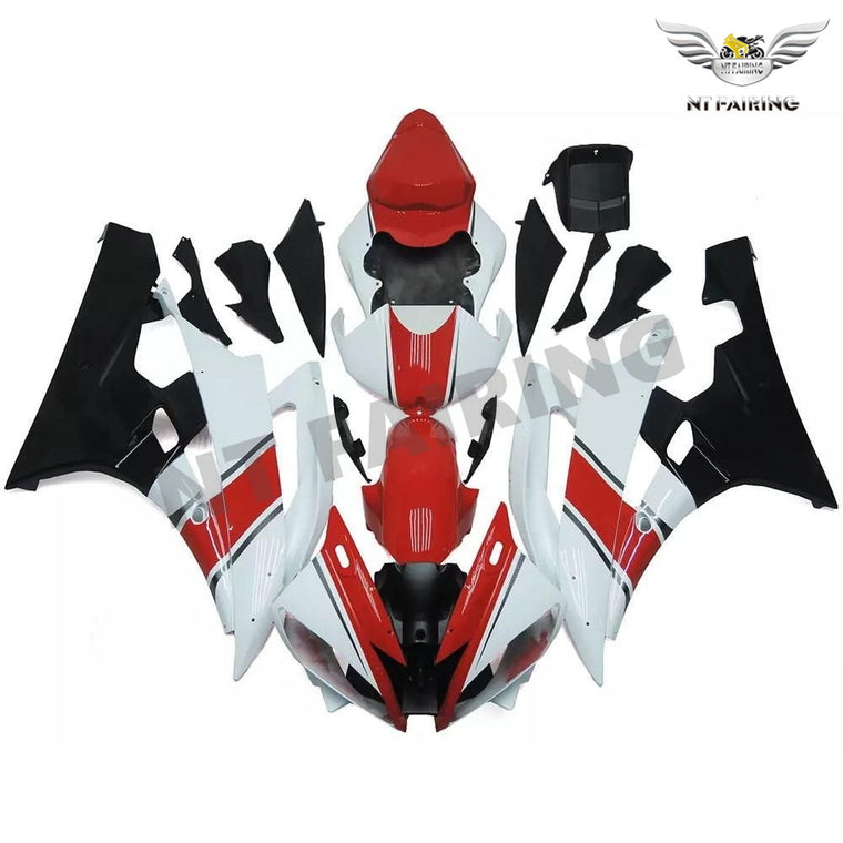 NT Fairing Fit for Yamaha 2006-2007 YZF-R6 N091- Red White Black | ABS Injection