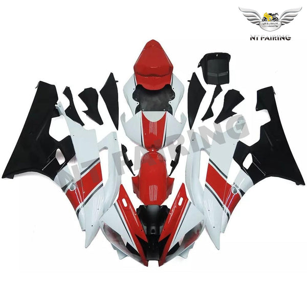 NT Aftermarket Injection ABS Plastic Fairing Fit for YZF R6 2006-2007 Red White Black N091