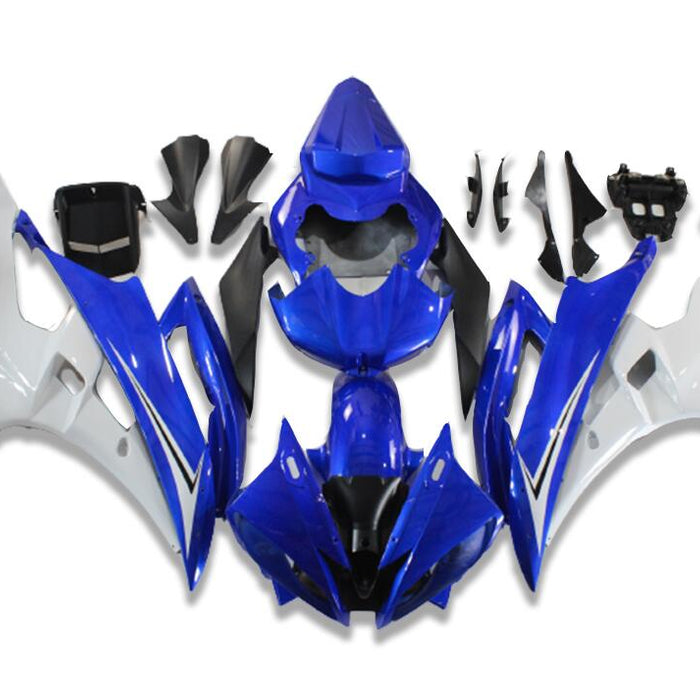 NT Aftermarket Injection ABS Plastic Fairing Fit for YZF R6 2006-2007 White Blue N126