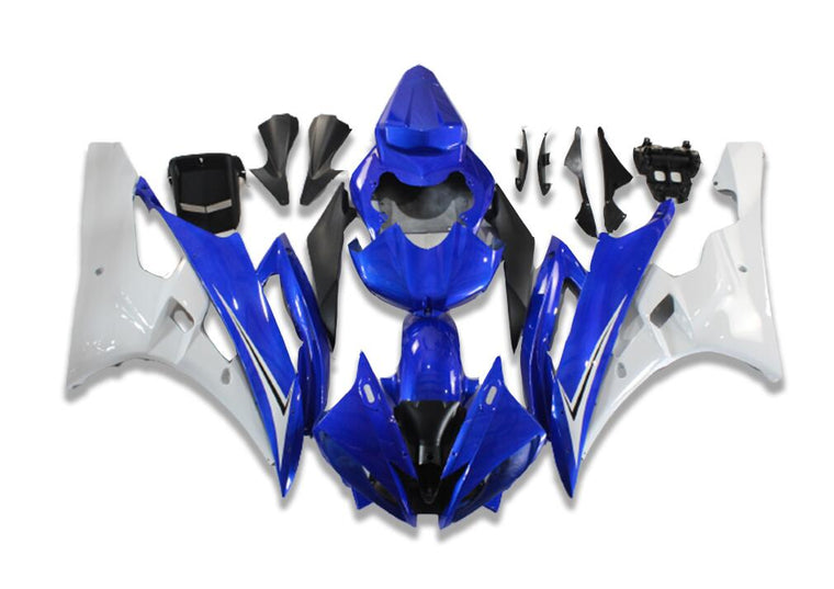 NT Fairing Fit for Yamaha 2006-2007 YZF-R6 N126- White Blue | ABS Injection