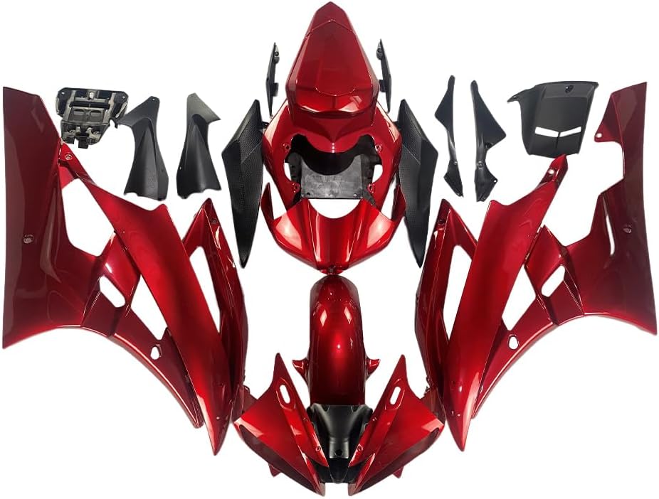 NT Fairing Fit for Yamaha 2006-2007 YZF-R6 N134- Candy Red | ABS Injection
