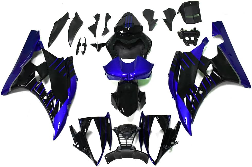 NT Fairing Fit for Yamaha 2006-2007 YZF-R6 N136- Black Blue | ABS Injection
