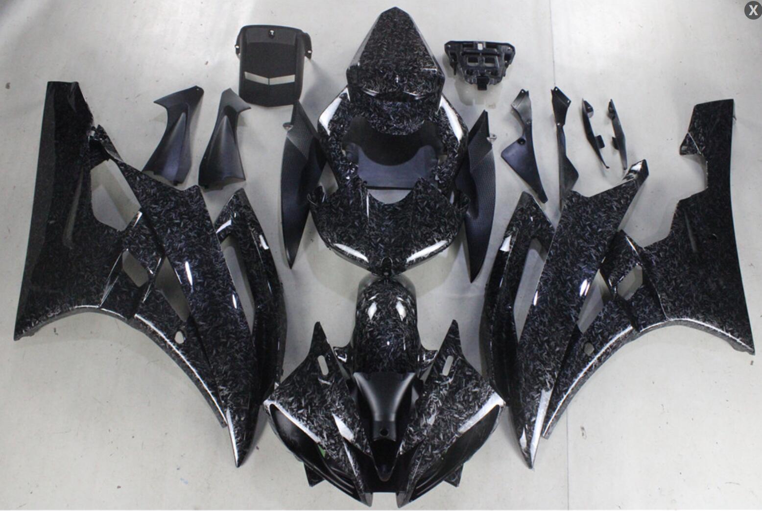 NT Fairing Fit for Yamaha 2006-2007 YZF-R6 S02- Forged Carbon Fiber Look | ABS Injection, US Stock