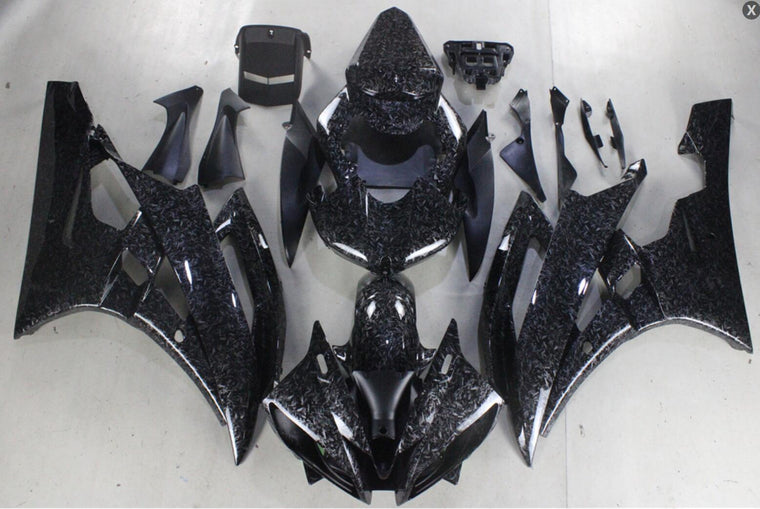NT Fairing Fit for Yamaha 2006-2007 YZF-R6 S02- Forged Carbon Fiber Look | ABS Injection, US Stock