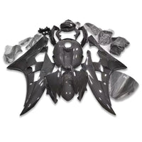 NT Aftermarket Injection ABS Plastic Fairing Fit for YZF R6 2006-2007 Black Carbon Fiber Look S01