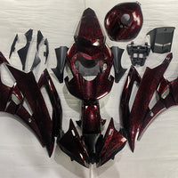 US STOCK NT Aftermarket Injection ABS Plastic Fairing Fit for YZF R6 2006-2007 Red Forged Carbon Fiber Look S05 Available in CA