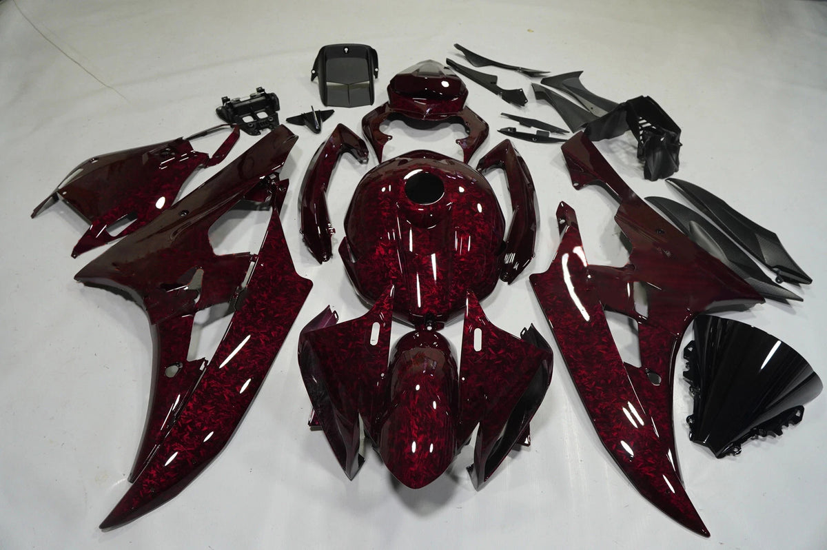 NT Fairing Fit for Yamaha 2006-2007 YZF-R6 S05- Red Forged Carbon Fiber Look | ABS Injection, US Stock
