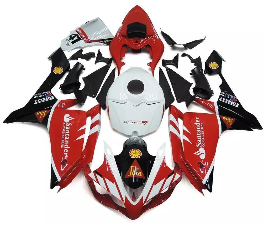 NT Fairing Fit for Yamaha 2007-2008 YZF-R1 N054- Red White Black | ABS Injection