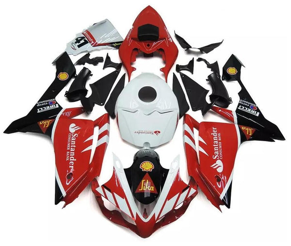 NT Aftermarket Injection ABS Plastic Fairing Fit for YZF R1 2007-2008 Red White Black N054